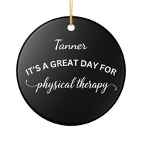Load image into Gallery viewer, "Physical Therapy" 17a - 3 inch Ceramic Ornament - PERSONALIZED
