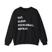 Load image into Gallery viewer, "Eat Sleep Pickleball Repeat" 1 - Gildan 18000 Crewneck Sweatshirt