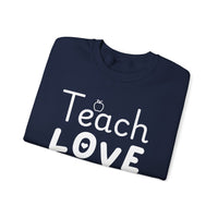 Load image into Gallery viewer, "Teach Love Inspire" 3 - Gildan 18000 Crewneck Sweatshirt