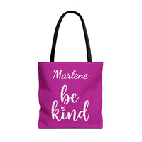 Load image into Gallery viewer, "Be Kind" 2 - Canvas Tote 18" x 18" - PERSONALIZED