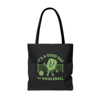 Load image into Gallery viewer, "It's A Good Day To Play Pickleball" 5 - Canvas Tote 18" x 18" - PERSONALIZED
