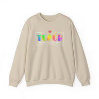 Load image into Gallery viewer, "Teach Them To Be Kind" 2 - Gildan 18000 Crewneck Sweatshirt