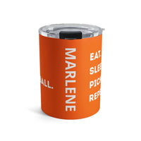 Load image into Gallery viewer, "Eat Sleep Pickleball Repeat" 1 - Tumbler 10oz - PERSONALIZED