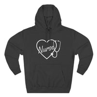 Load image into Gallery viewer, "Nurse Heart Stethoscope" 4 - Lane Seven LS14001 Premium Hooded Sweatshirt