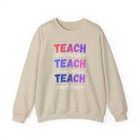 Load image into Gallery viewer, "Teach Compassion. Teach Kindness. Teach Confidence." 2 - Gildan 18000 Crewneck Sweatshirt