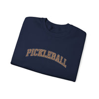 Load image into Gallery viewer, "Pickleball Leopard" 1 - Gildan 18000 Crewneck Sweatshirt