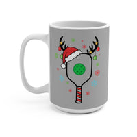 Load image into Gallery viewer, "Pickleball Paddle Santa Hat" 1 15 oz Mug Ceramic Holiday Gift