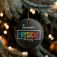 Load image into Gallery viewer, "Physical Therapy" 08a - 3 inch Ceramic Ornament - PERSONALIZED