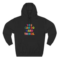 Load image into Gallery viewer, "You Can Do Hard Things" 2 - Lane Seven LS14001 Premium Hooded Sweatshirt