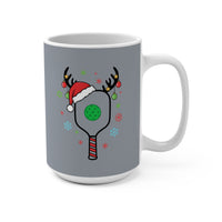 Load image into Gallery viewer, "Pickleball Paddle Santa Hat" 1 - Ceramic Mug 15oz - PERSONALIZED