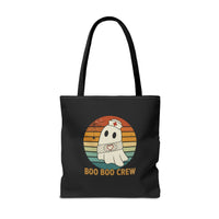 Load image into Gallery viewer, "Boo Boo Crew" 1 - Canvas Tote 18" x 18" - PERSONALIZED
