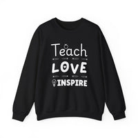 Load image into Gallery viewer, "Teach Love Inspire" 2 - Gildan 18000 Crewneck Sweatshirt