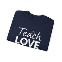 Load image into Gallery viewer, "Teach Love Inspire" 1 - Gildan 18000 Crewneck Sweatshirt
