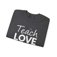 Load image into Gallery viewer, "Teach Love Inspire" 1 - Gildan 18000 Crewneck Sweatshirt