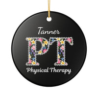 Load image into Gallery viewer, "Physical Therapy" 18a - 3 inch Ceramic Ornament - PERSONALIZED