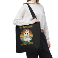 Load image into Gallery viewer, "Boo Boo Crew" 1 - Canvas Tote 18" x 18" - PERSONALIZED