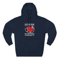 Load image into Gallery viewer, "Cute Enough To Stop Your Heart Skilled Enough To Restart It" 4 - Lane Seven LS14001 Premium Hooded Sweatshirt