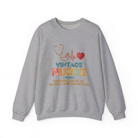 Load image into Gallery viewer, "Vintage Nurse" 1 - Gildan 18000 Crewneck Sweatshirt