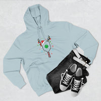 Load image into Gallery viewer, "Pickleball Paddle Santa Hat" 1 - Lane Seven LS14001 Premium Hooded Sweatshirt