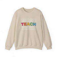 Load image into Gallery viewer, "Teach" Repeat 2 - Gildan 18000 Crewneck Sweatshirt