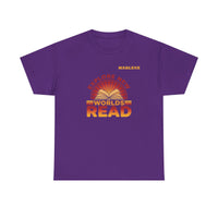 Load image into Gallery viewer, "Explore New Worlds READ" - Gildan 5000 Heavy Cotton Tee - PERSONALIZED
