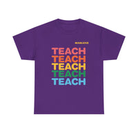Load image into Gallery viewer, "Teach" Repeat 1 - Gildan 5000 Heavy Cotton Tee - PERSONALIZED