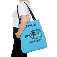 Load image into Gallery viewer, "Dink Positive" 1 - Canvas Tote 18" x 18" - PERSONALIZED