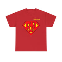 Load image into Gallery viewer, "RN Superhero Shield" 1 - Gildan 5000 Heavy Cotton Tee - PERSONALIZED