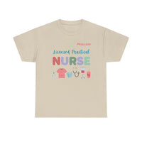 Load image into Gallery viewer, "Licensed Practical Nurse" 1 - Gildan 5000 Heavy Cotton Tee - PERSONALIZED