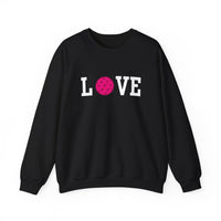 Load image into Gallery viewer, "LOVE Pickleball" 1 - Pink - Gildan 18000 Crewneck Sweatshirt