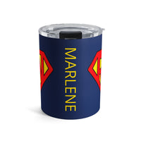 Load image into Gallery viewer, "RN Superhero Shield" 1 - Tumbler 10oz - PERSONALIZED
