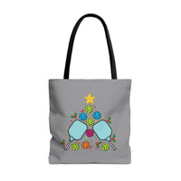 Load image into Gallery viewer, "Pickleball Christmas Tree" 4 - Canvas Tote 18" x 18"
