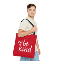 Load image into Gallery viewer, "Be Kind" 1 - Canvas Tote 18" x 18"