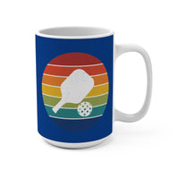 Load image into Gallery viewer, "Pickleball Paddle Ball Retro Circle" 1 15 oz Mug Ceramic Pickleball Gift
