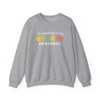 Load image into Gallery viewer, "It's a Good Day To Play Pickleball" 3 - Gildan 18000 Crewneck Sweatshirt