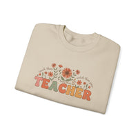 Load image into Gallery viewer, "Teacher. Teach Them. Love Them. Watch Them Grow." 2 - Gildan 18000 Crewneck Sweatshirt
