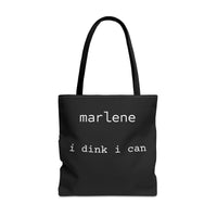 Load image into Gallery viewer, "I Dink I Can" 1 - Canvas Tote 18" x 18" - PERSONALIZED