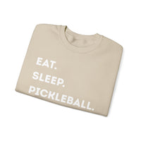 Load image into Gallery viewer, "Eat Sleep Pickleball Repeat" 1 - Gildan 18000 Crewneck Sweatshirt