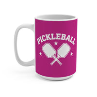 Load image into Gallery viewer, "Pickleball Crossed Paddles" 1 15 oz Mug Ceramic Pickleball Gift