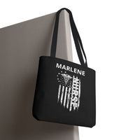 Load image into Gallery viewer, "Nurse Flag" 1 - Canvas Tote 18" x 18" - PERSONALIZED