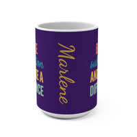 Load image into Gallery viewer, "Be Like Subtraction and Make a Difference" - Ceramic Mug 15oz - PERSONALIZED