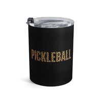 Load image into Gallery viewer, "Pickleball Leopard" 2 - Tumbler 10oz - PERSONALIZED