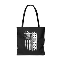 Load image into Gallery viewer, "Nurse Flag" 1 - Canvas Tote 18" x 18"