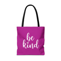 Load image into Gallery viewer, "Be Kind" 2 - Canvas Tote 18" x 18" - PERSONALIZED