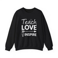 Load image into Gallery viewer, "Teach Love Inspire" 1 - Gildan 18000 Crewneck Sweatshirt