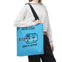 Load image into Gallery viewer, "Dink Positive" 1 - Canvas Tote 18" x 18" - PERSONALIZED