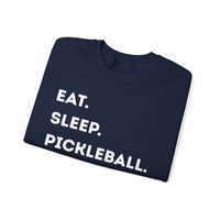 Load image into Gallery viewer, "Eat Sleep Pickleball Repeat" 1 - Gildan 18000 Crewneck Sweatshirt