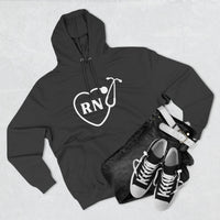 Load image into Gallery viewer, "RN Stethoscope Heart" 1 - Lane Seven LS14001 Premium Hooded Sweatshirt