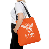 Load image into Gallery viewer, "Bee Kind" 1 - Canvas Tote 18" x 18"
