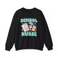 Load image into Gallery viewer, "School Nurse" 1 - Gildan 18000 Crewneck Sweatshirt